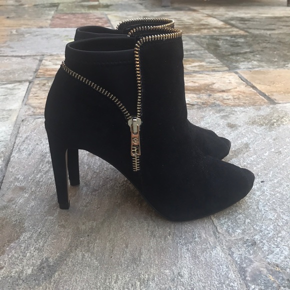 ann taylor suede booties